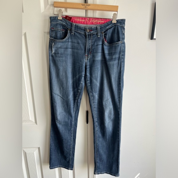 Cj by Cookie Johnson love boyfriend jeans ankle 29 ripped denim - Picture 1 of 14